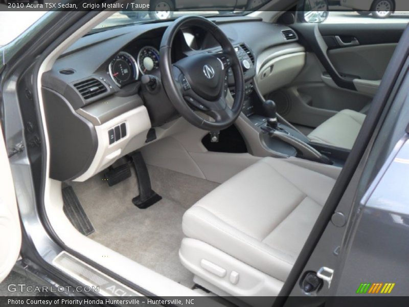 Grigio Metallic / Taupe 2010 Acura TSX Sedan