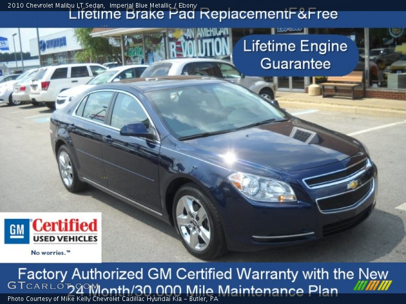 Imperial Blue Metallic / Ebony 2010 Chevrolet Malibu LT Sedan