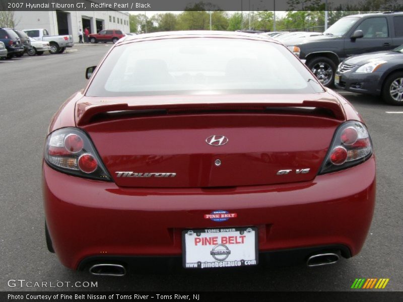 Redfire Pearl / Black 2007 Hyundai Tiburon GT
