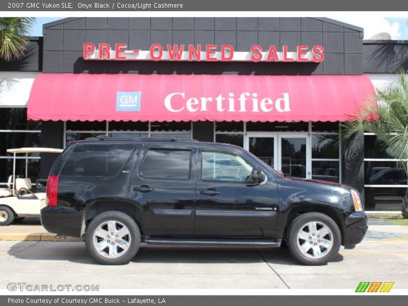 Onyx Black / Cocoa/Light Cashmere 2007 GMC Yukon SLE