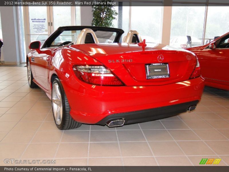 Mars Red / Sahara Beige 2012 Mercedes-Benz SLK 350 Roadster