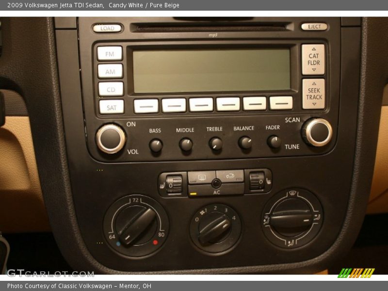 Candy White / Pure Beige 2009 Volkswagen Jetta TDI Sedan