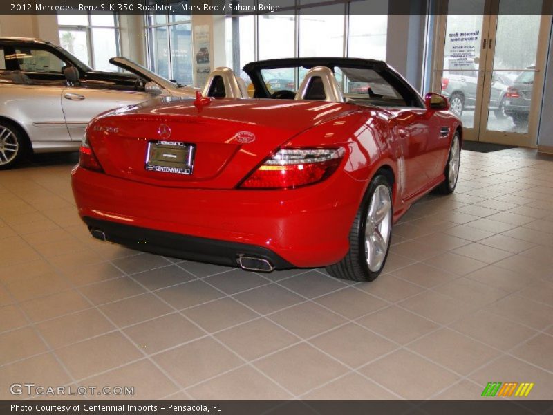 Mars Red / Sahara Beige 2012 Mercedes-Benz SLK 350 Roadster