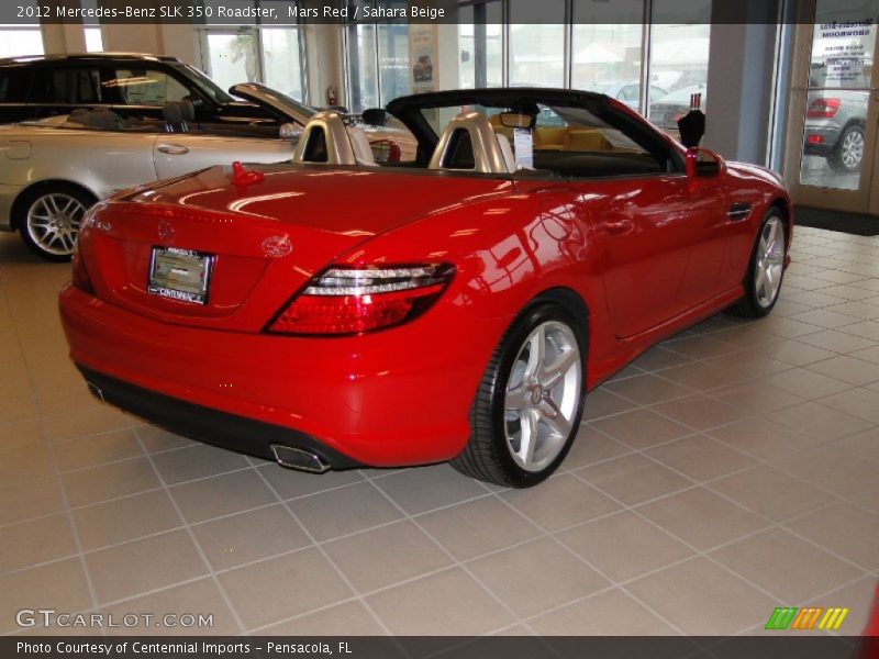 Mars Red / Sahara Beige 2012 Mercedes-Benz SLK 350 Roadster