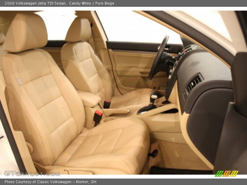 Candy White / Pure Beige 2009 Volkswagen Jetta TDI Sedan