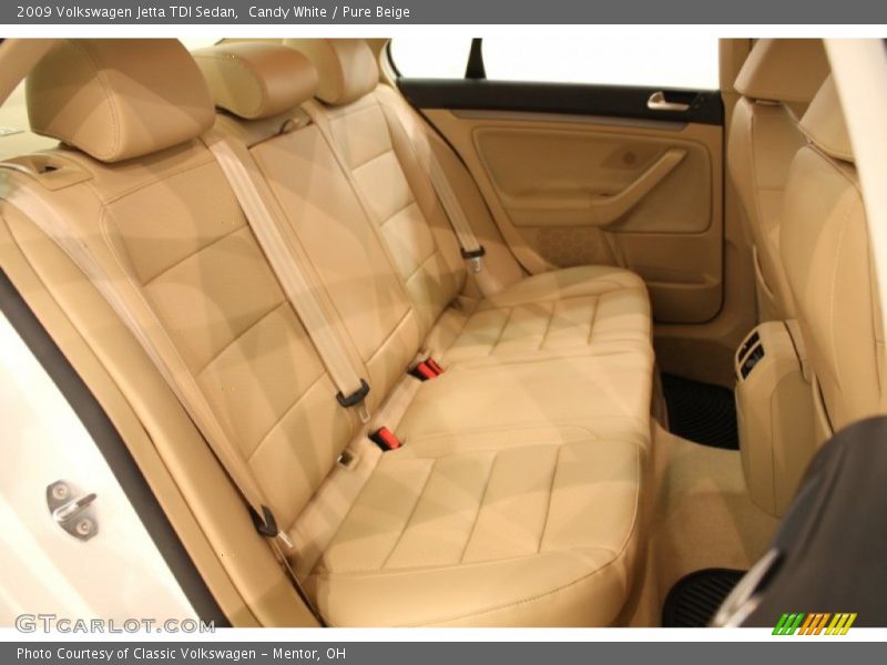 Candy White / Pure Beige 2009 Volkswagen Jetta TDI Sedan