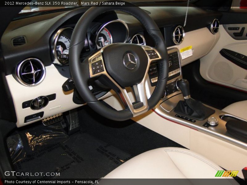 Mars Red / Sahara Beige 2012 Mercedes-Benz SLK 350 Roadster