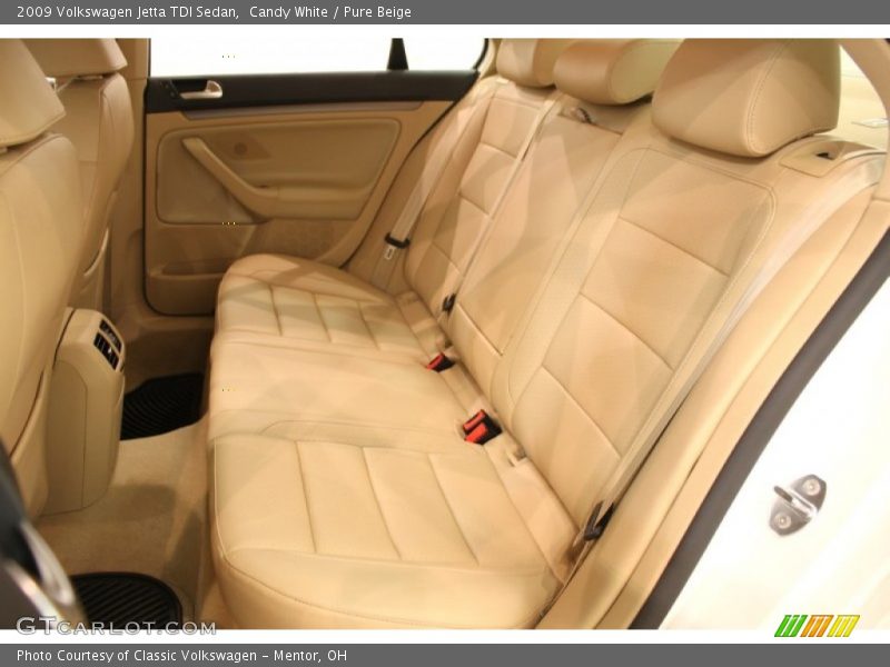 Candy White / Pure Beige 2009 Volkswagen Jetta TDI Sedan