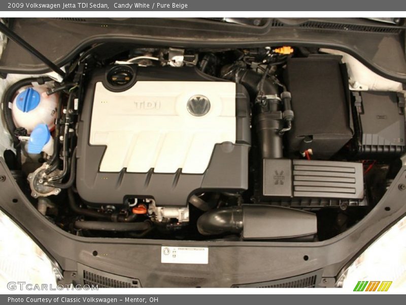 Candy White / Pure Beige 2009 Volkswagen Jetta TDI Sedan