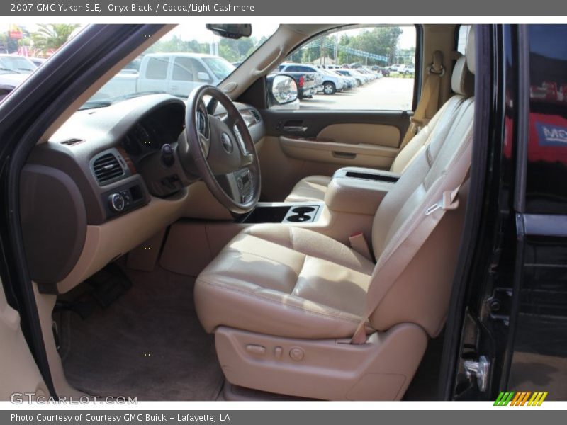 Onyx Black / Cocoa/Light Cashmere 2007 GMC Yukon SLE