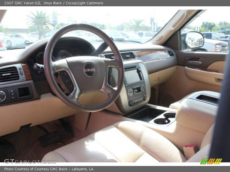 Onyx Black / Cocoa/Light Cashmere 2007 GMC Yukon SLE