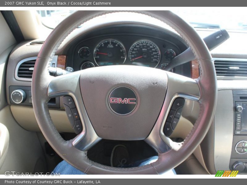 Onyx Black / Cocoa/Light Cashmere 2007 GMC Yukon SLE