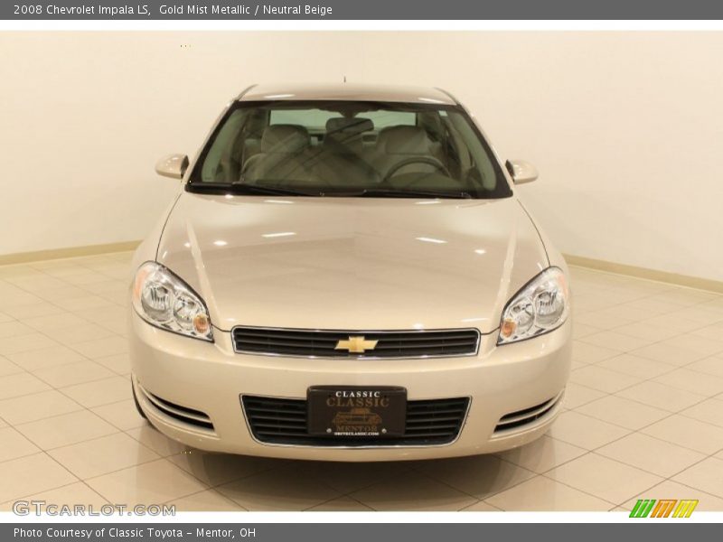 Gold Mist Metallic / Neutral Beige 2008 Chevrolet Impala LS