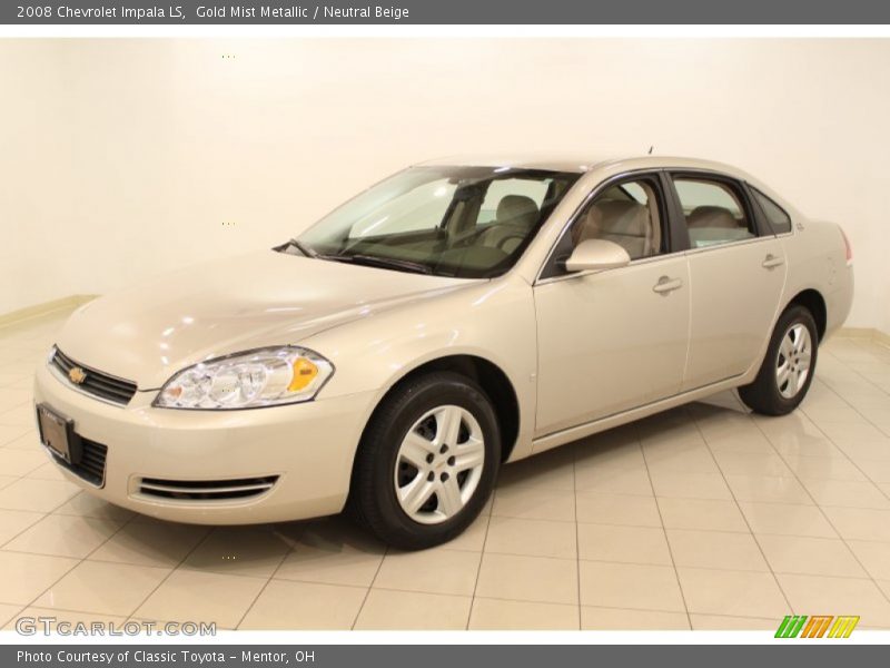 Gold Mist Metallic / Neutral Beige 2008 Chevrolet Impala LS