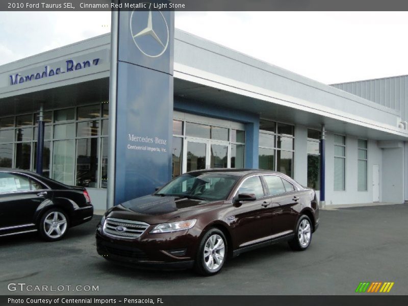 Cinnamon Red Metallic / Light Stone 2010 Ford Taurus SEL