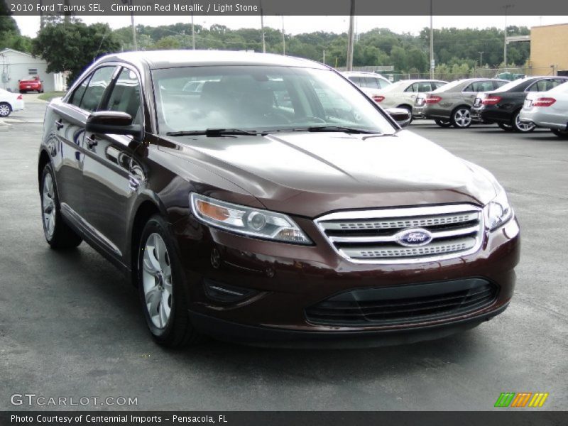 Cinnamon Red Metallic / Light Stone 2010 Ford Taurus SEL
