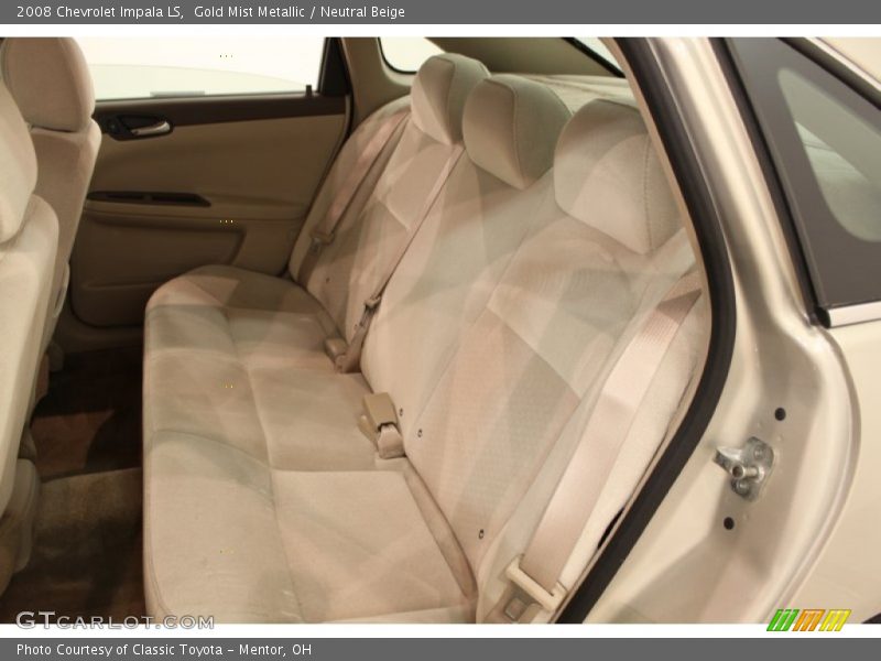 Gold Mist Metallic / Neutral Beige 2008 Chevrolet Impala LS