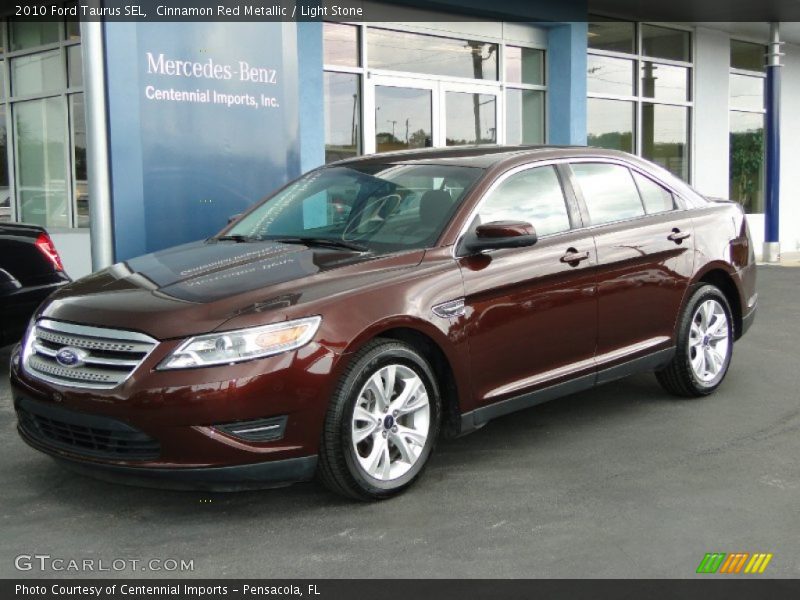 Cinnamon Red Metallic / Light Stone 2010 Ford Taurus SEL