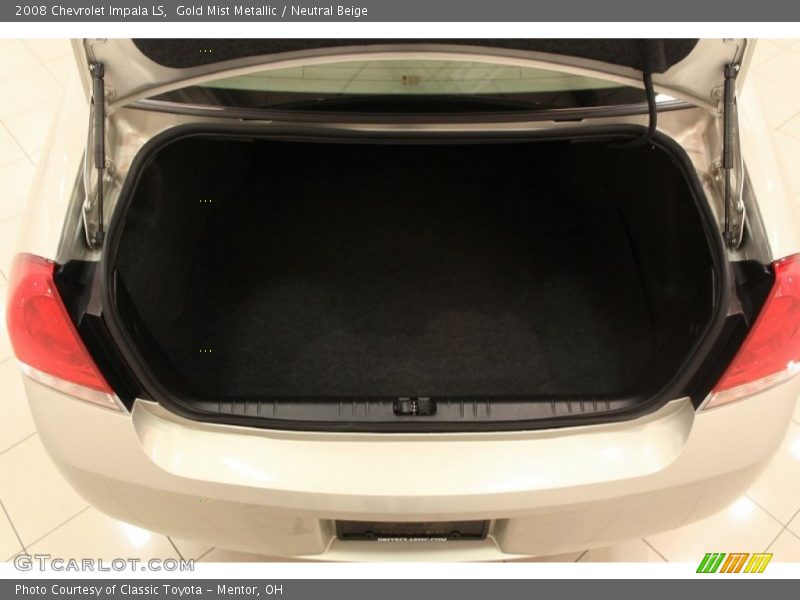 Gold Mist Metallic / Neutral Beige 2008 Chevrolet Impala LS