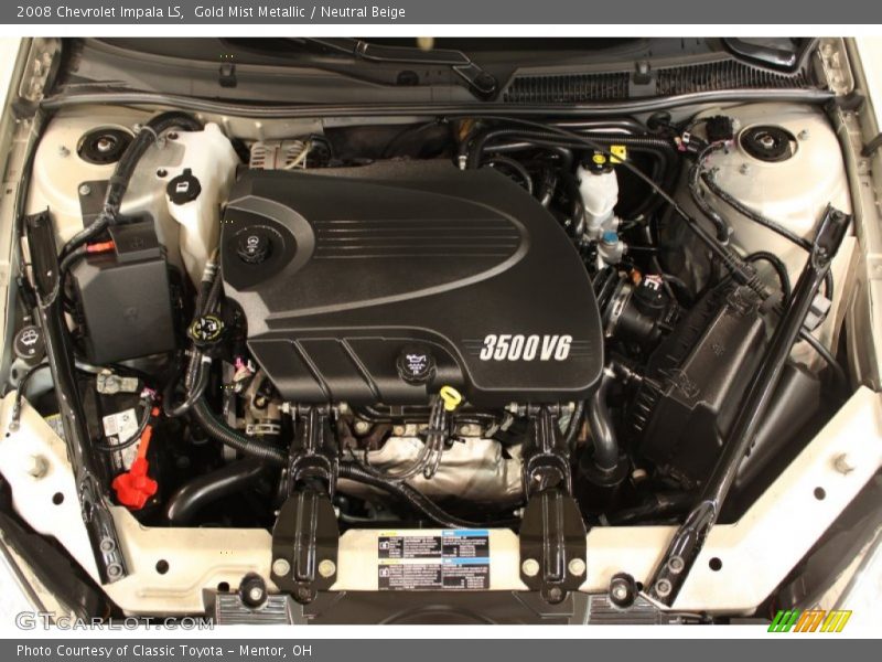 Gold Mist Metallic / Neutral Beige 2008 Chevrolet Impala LS