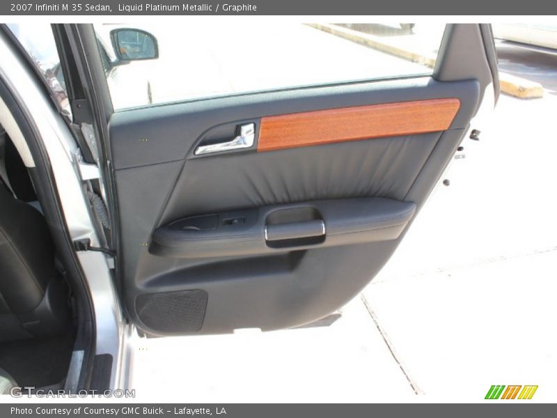 Liquid Platinum Metallic / Graphite 2007 Infiniti M 35 Sedan