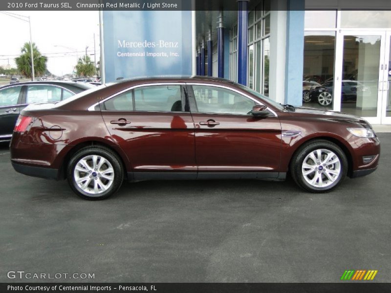 Cinnamon Red Metallic / Light Stone 2010 Ford Taurus SEL