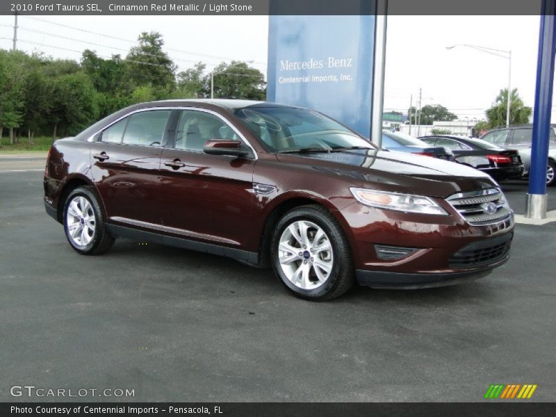 Cinnamon Red Metallic / Light Stone 2010 Ford Taurus SEL