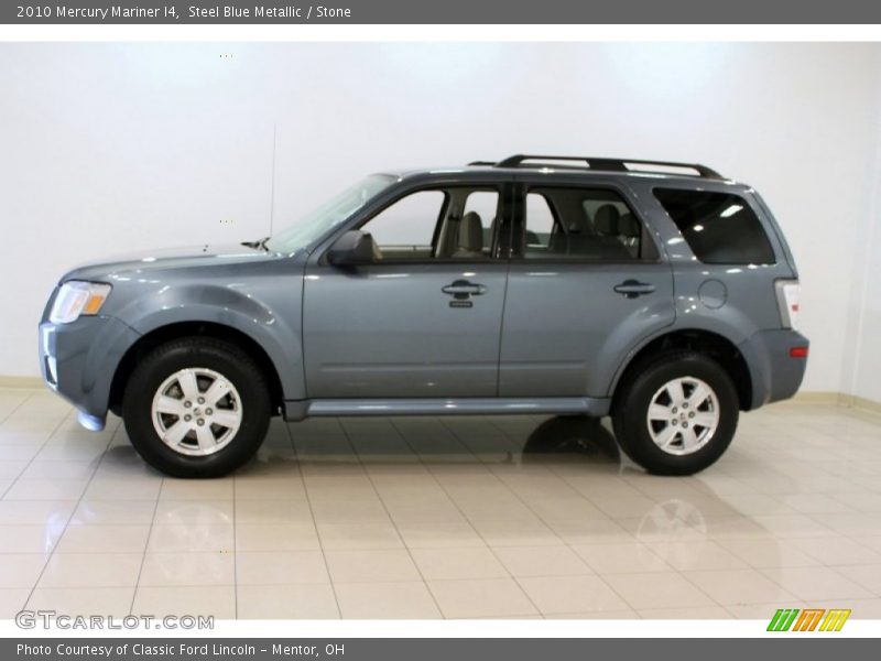 Steel Blue Metallic / Stone 2010 Mercury Mariner I4