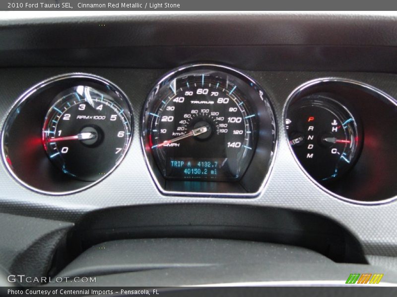 Cinnamon Red Metallic / Light Stone 2010 Ford Taurus SEL