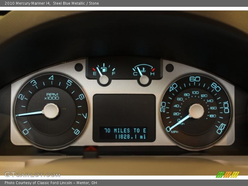 Steel Blue Metallic / Stone 2010 Mercury Mariner I4