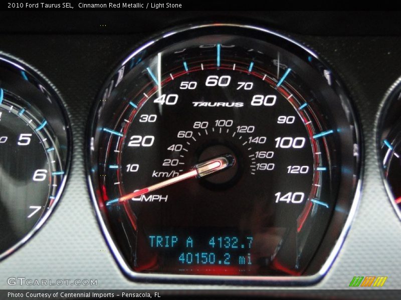 Cinnamon Red Metallic / Light Stone 2010 Ford Taurus SEL