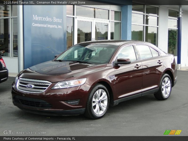 Cinnamon Red Metallic / Light Stone 2010 Ford Taurus SEL