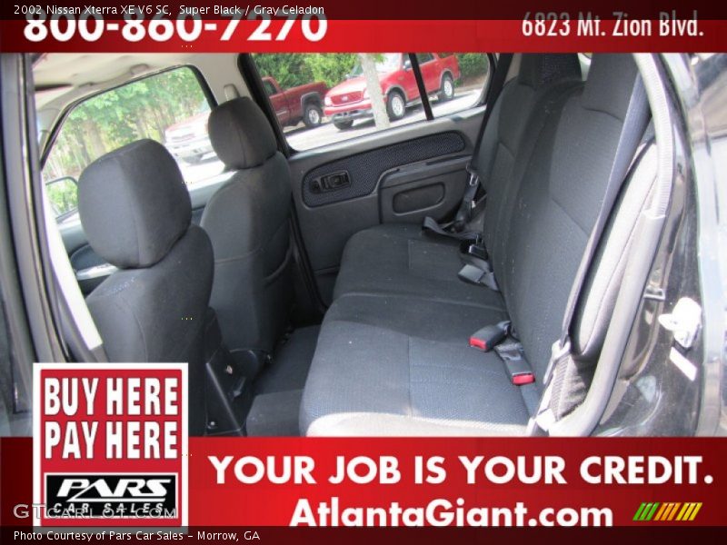 Super Black / Gray Celadon 2002 Nissan Xterra XE V6 SC