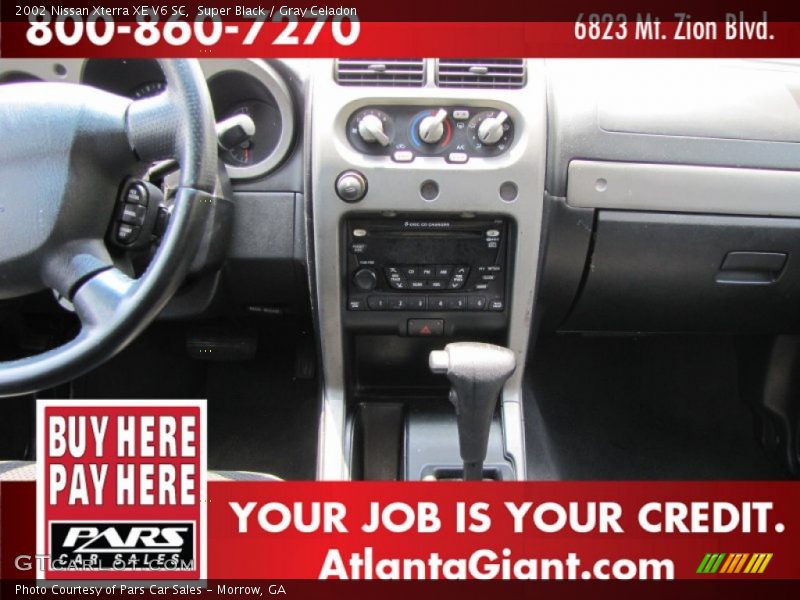 Super Black / Gray Celadon 2002 Nissan Xterra XE V6 SC