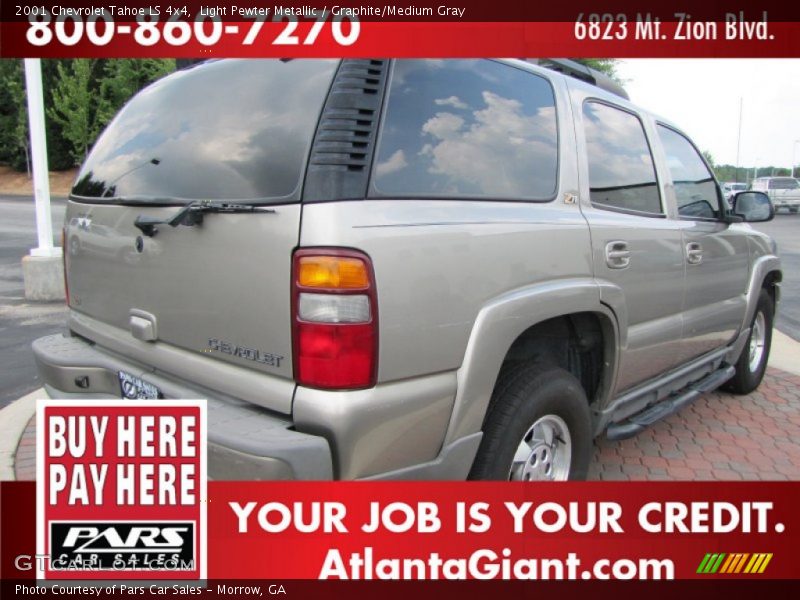 Light Pewter Metallic / Graphite/Medium Gray 2001 Chevrolet Tahoe LS 4x4