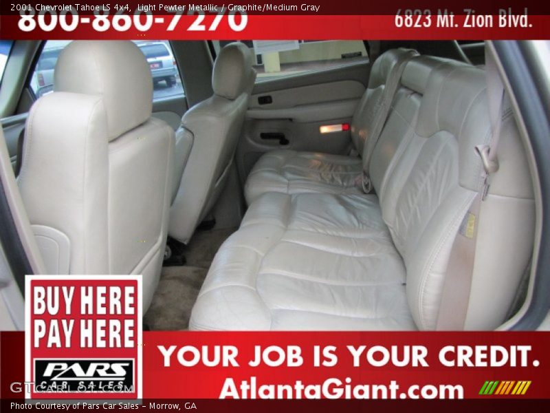 Light Pewter Metallic / Graphite/Medium Gray 2001 Chevrolet Tahoe LS 4x4