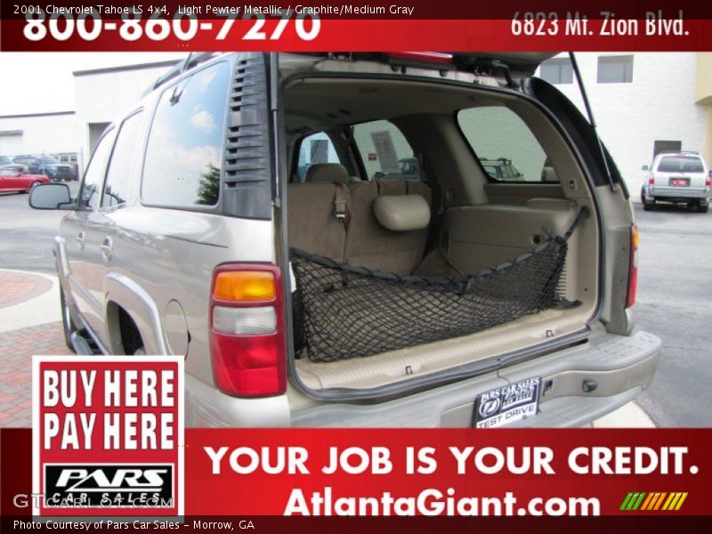 Light Pewter Metallic / Graphite/Medium Gray 2001 Chevrolet Tahoe LS 4x4