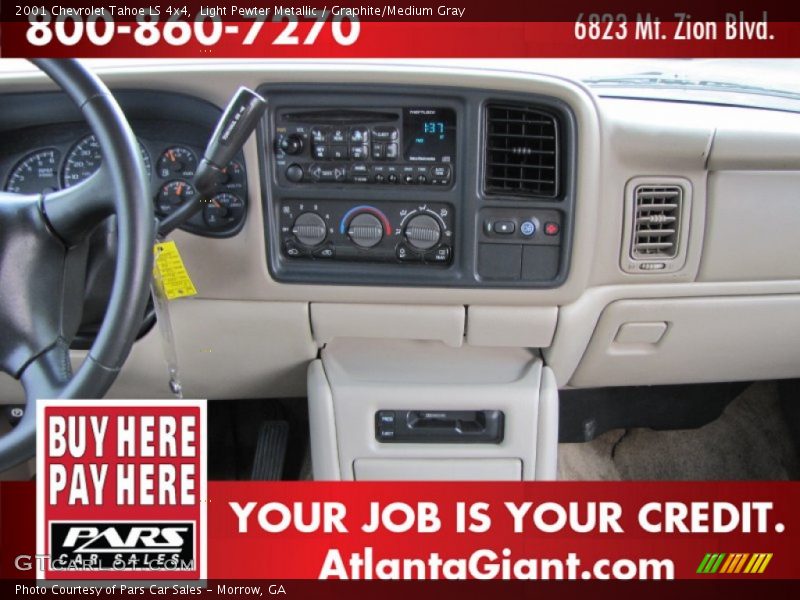 Light Pewter Metallic / Graphite/Medium Gray 2001 Chevrolet Tahoe LS 4x4