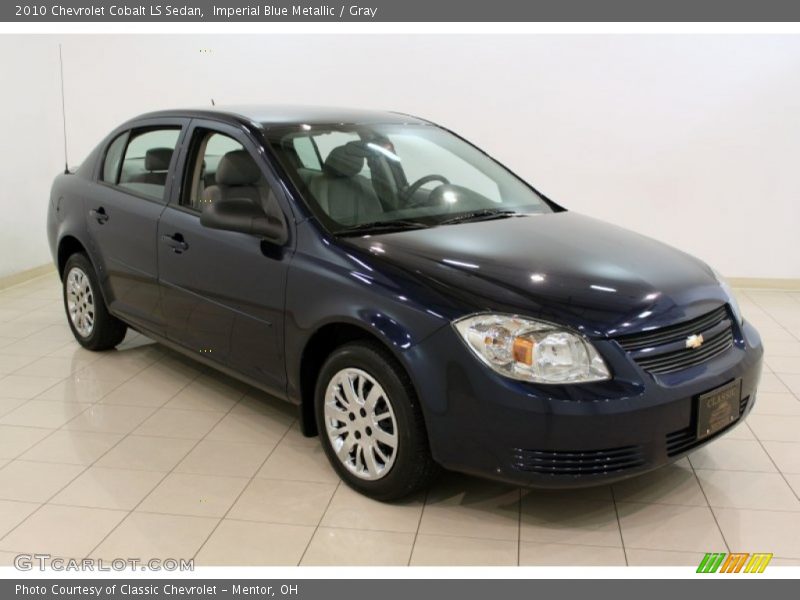 Imperial Blue Metallic / Gray 2010 Chevrolet Cobalt LS Sedan