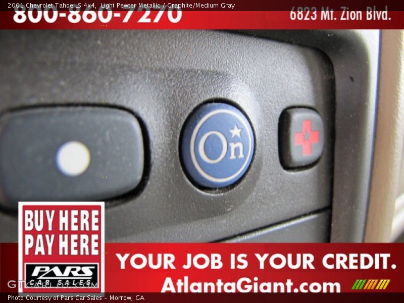 Light Pewter Metallic / Graphite/Medium Gray 2001 Chevrolet Tahoe LS 4x4