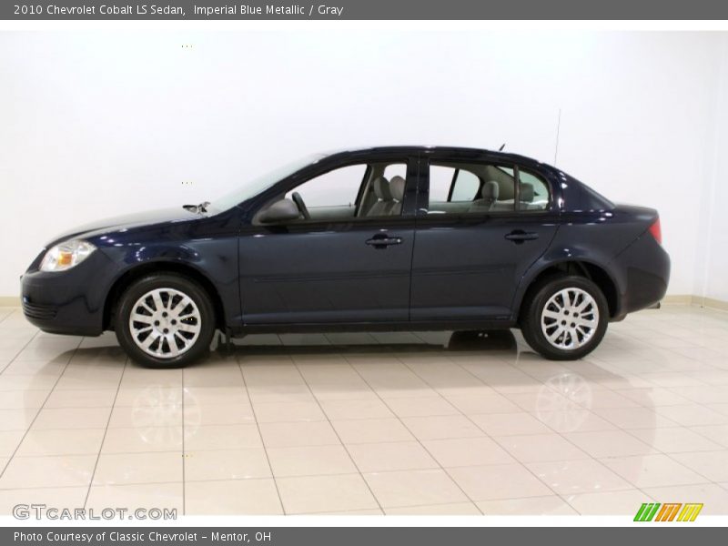 Imperial Blue Metallic / Gray 2010 Chevrolet Cobalt LS Sedan