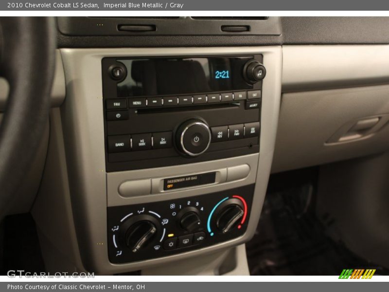 Imperial Blue Metallic / Gray 2010 Chevrolet Cobalt LS Sedan