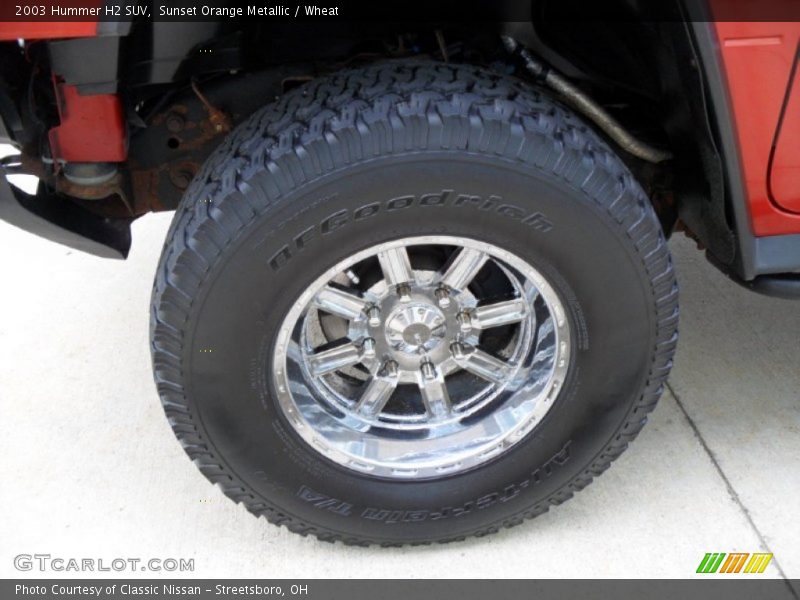 Sunset Orange Metallic / Wheat 2003 Hummer H2 SUV
