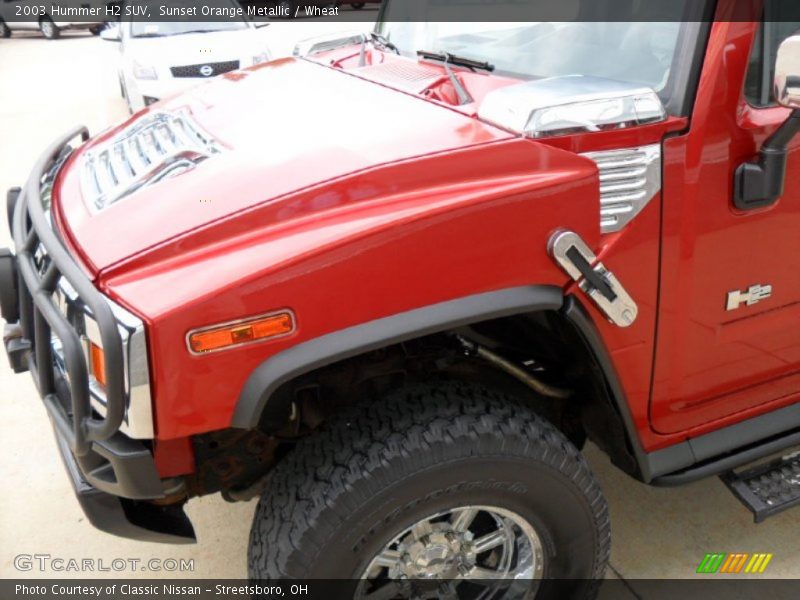 Sunset Orange Metallic / Wheat 2003 Hummer H2 SUV