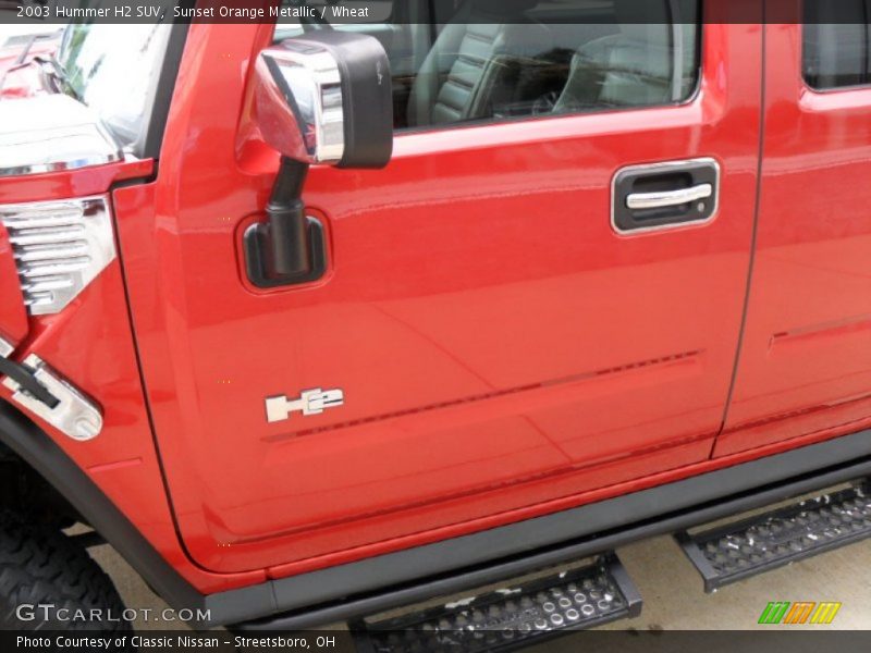 Sunset Orange Metallic / Wheat 2003 Hummer H2 SUV