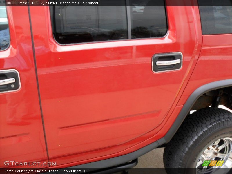 Sunset Orange Metallic / Wheat 2003 Hummer H2 SUV