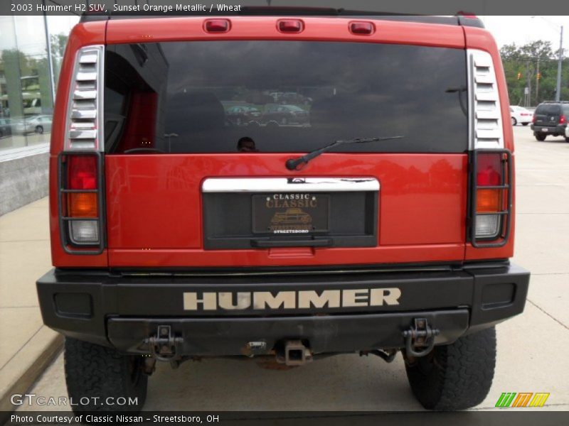 Sunset Orange Metallic / Wheat 2003 Hummer H2 SUV