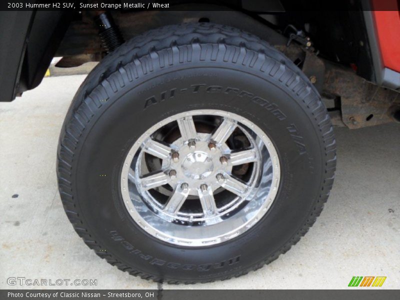 Sunset Orange Metallic / Wheat 2003 Hummer H2 SUV