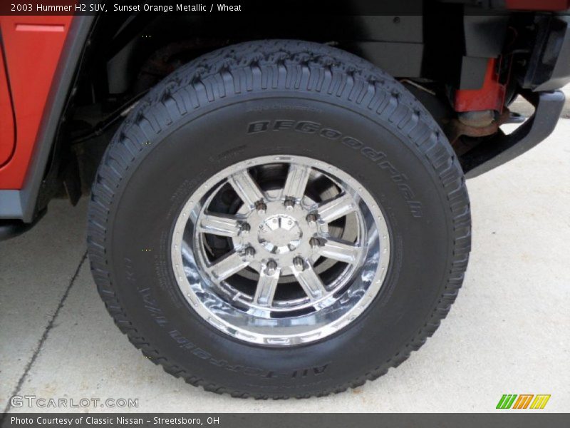 Sunset Orange Metallic / Wheat 2003 Hummer H2 SUV