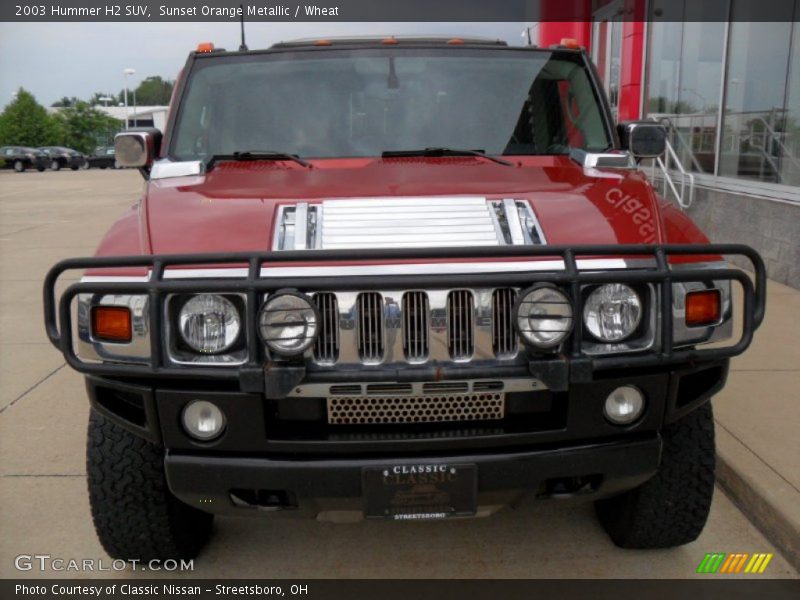 Sunset Orange Metallic / Wheat 2003 Hummer H2 SUV